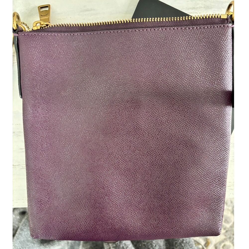 Coach Kitt Messenger Crossbody Deep Plum - Picture 2 of 7